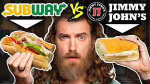 Poster for Subway vs. Jimmy John's Taste Test | FOOD FEUDS Poster for Subway vs. Jimmy John's Taste Test | FOOD FEUDS