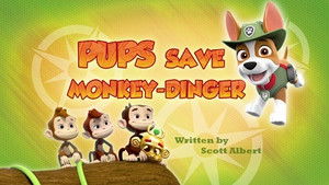 Poster for Pups Save Monkey-Dinger