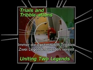 Poster for Trials and Tribble-ations: Uniting Two Legends (S05) Poster for Trials and Tribble-ations: Uniting Two Legends (S05)