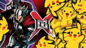 Poster for Thor VS 100 Pikachu Poster for Thor VS 100 Pikachu