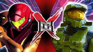 Poster for Samus VS Master Chief