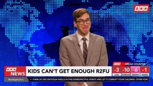 Poster for The Don't Laugh Newsroom Challenge