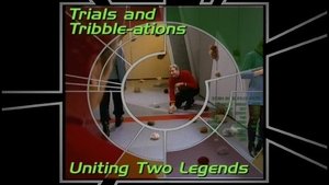 Poster for Trials and Tribble-ations - Uniting Two Legends