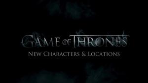 Poster for New characters and locations