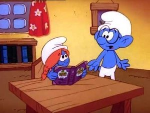Poster for Bookworm Smurf