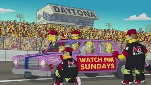 Poster for Join The Simpsons at the Daytona 500