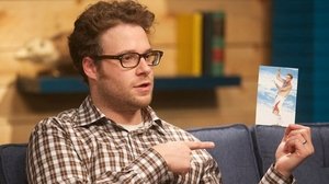Poster for Seth Rogen Wears a Plaid Shirt & Brown Pants