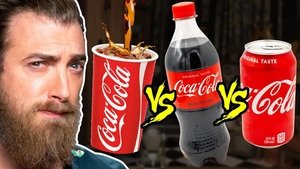 Poster for Soda Tap vs Bottle vs Can Taste Test