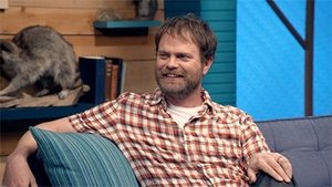 Poster for Rainn Wilson Wears a Short Sleeved Plaid Shirt & Colorful Sneakers