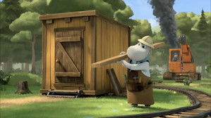 Poster for Moomins and the Railway