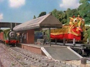Poster for Thomas, Percy and the Dragon