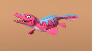 Poster for Dinosaur Train Submarine: Maisie Mosasaurus Poster for Dinosaur Train Submarine: Maisie Mosasaurus