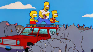 Poster for Marge Simpson in: 'Screaming Yellow Honkers'