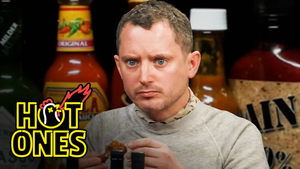 Poster for Elijah Wood Tastes the Lava of Mount Doom While Eating Spicy Wings