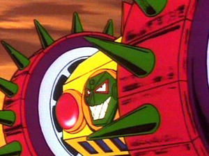 Poster for Deep red flash of lightning, sky flying Mazinger
