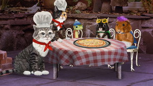 Poster for Help Pizza Kitty! / Save the Tropical Fishie! Poster for Help Pizza Kitty! / Save the Tropical Fishie!