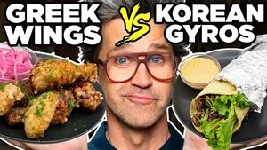 Poster for Greek Korean Food vs. Korean Greek Food Taste Test