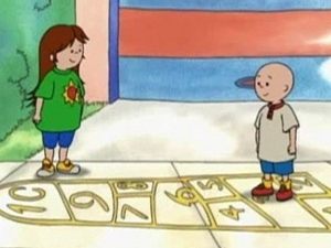 Poster for Caillou Goes Round the Block
