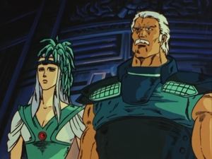 Poster for Part Four, the Final Chapter: Raoh Must Die! The Legend Turns to Terror!!
