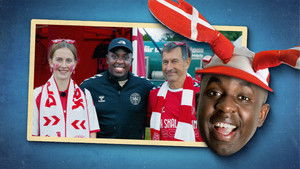 Poster for Melvin til landskamp Poster for Melvin til landskamp