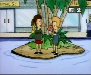 Poster for Beavis and Butt-head's Island