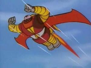 Poster for Unexpected?! Boss Robot mid-air flight