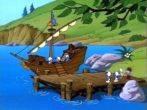Poster for Castaway Smurfs