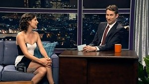 Poster for Cobie Smulders Wears a Strapless Black & White Dress