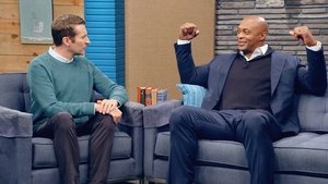 Poster for Eddie George Wears a Navy Suit and Half-Zip Pullover