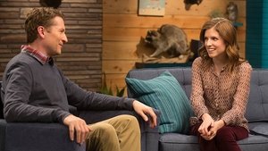 Poster for Anna Kendrick Wears a Patterned Blouse & Burgundy Pants