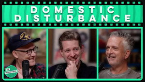 Poster for 'Domestic Disturbance' with Bill Simmons, Chris Ryan, and Sean Fennessey