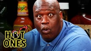 Poster for Shaq Tries to Not Make a Face While Eating Spicy Wings