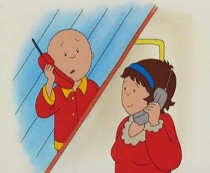 Poster for Caillou Sleeps Over