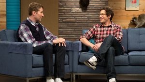 Poster for Andy Samberg Wears a Plaid Shirt & Glasses