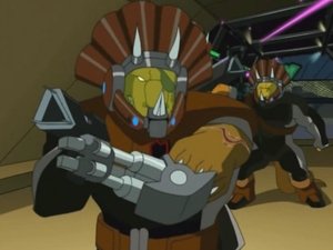 Poster for Turtles in Space (2): The Trouble with Triceratons