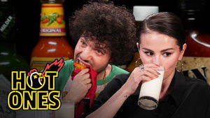 Poster for Selena Gomez and Benny Blanco Burn With Love While Eating Spicy Wings