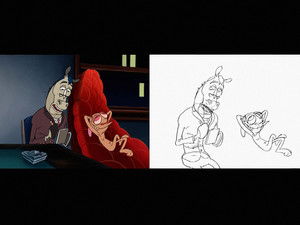 Poster for Ren Seeks Help: Pencil Tests and Episode Side By Side