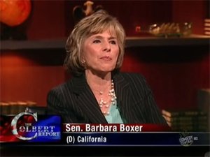 Poster for Sen. Barbara Boxer