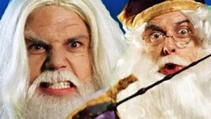 Poster for Gandalf vs. Dumbledore