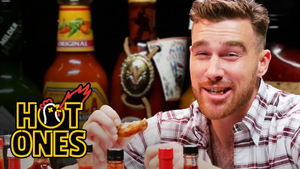 Poster for Travis Kelce Gets Woozy Eating Spicy Wings