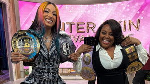 Poster for Lewis Black, Mercedes Moné Poster for Lewis Black, Mercedes Moné