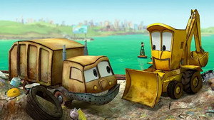 Poster for Garbage Barge Goodbye! / Up! Up! And Parade!