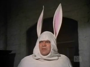 Poster for Caution, Easter Bunny Crossing