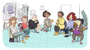 Poster for Two Women and a Bassinet