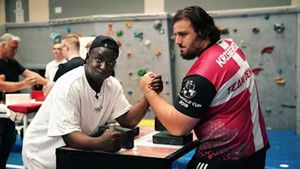 Poster for Melvin lægger arm med hovedstaden Poster for Melvin lægger arm med hovedstaden