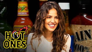 Poster for Eiza González Cries on Command While Eating Spicy Wings