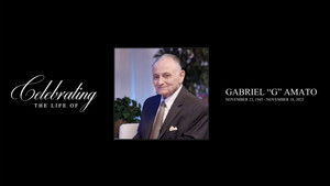 Poster for Celebrating the Life of Gabriel “G” Amato