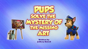 Poster for Pups Solve the Mystery of the Missing Art