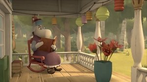 Poster for Moominpappa and Aunt Jane