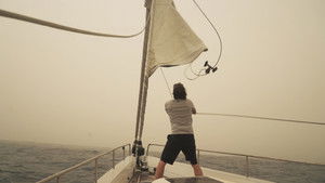 Poster for The sandstorm from Sahara